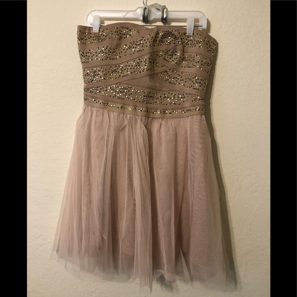 Strapless cocktail dress